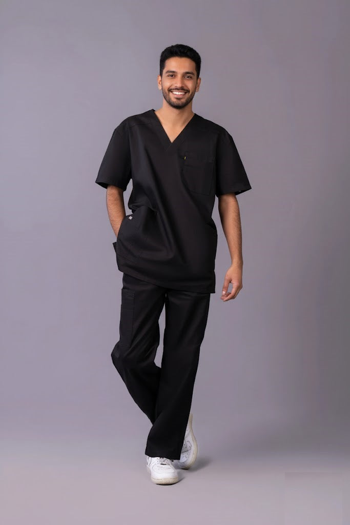 Flary 5-Pocket Medical Scrub Set