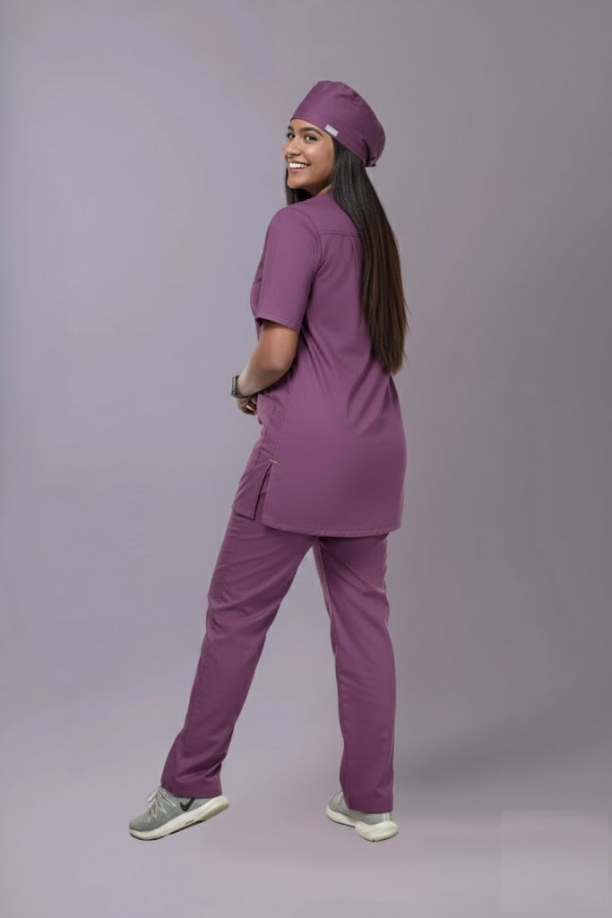 Tiness  3-Pocket Women Medical Scrub Set