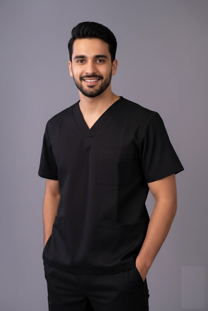 Flary 5-Pocket Medical Scrub Set