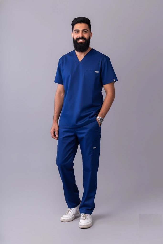 Tapred 3-Pocket Medical Scrub Set