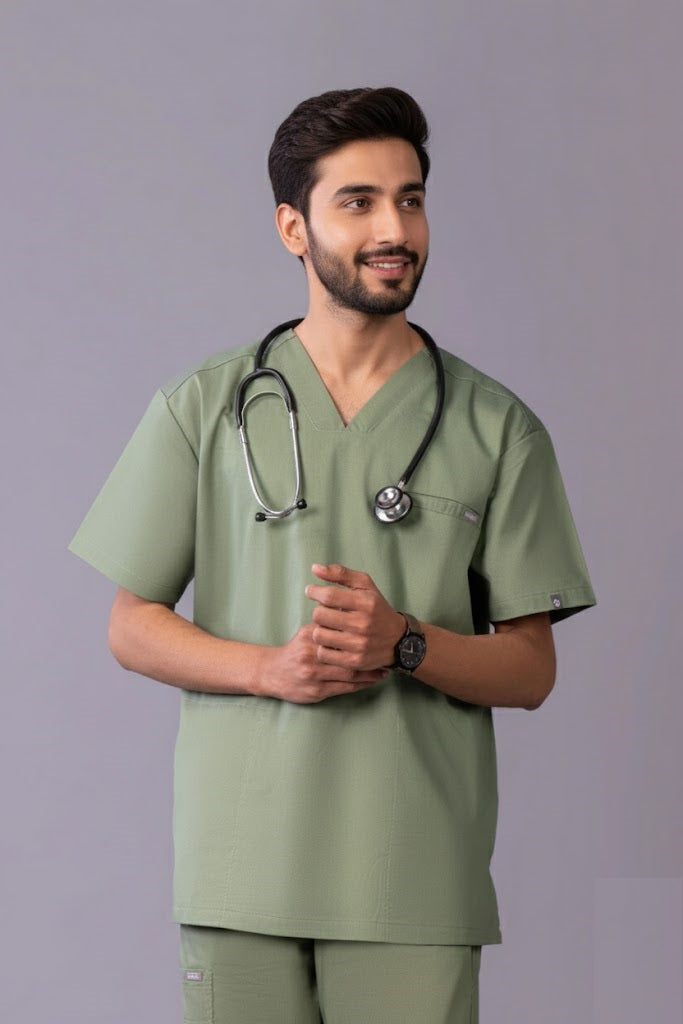 Tapred 3-Pocket Medical Scrub Set