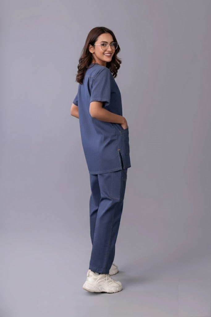 Tiness  3-Pocket Women Medical Scrub Set